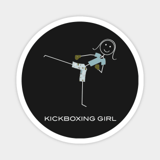 Funny Womens Kickboxing Design Magnet